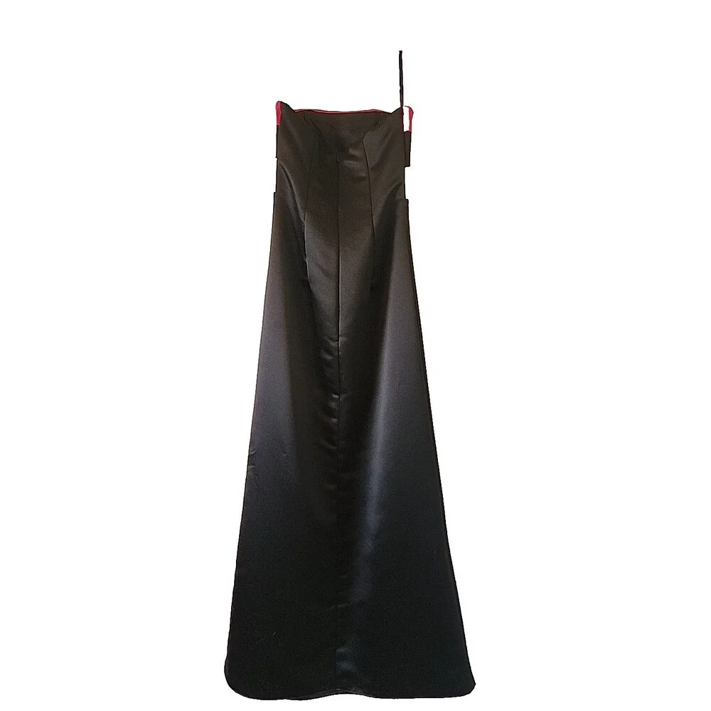 Women's Jessica McClintock Black Formal Dress Size 1 - Picture 8 of 8